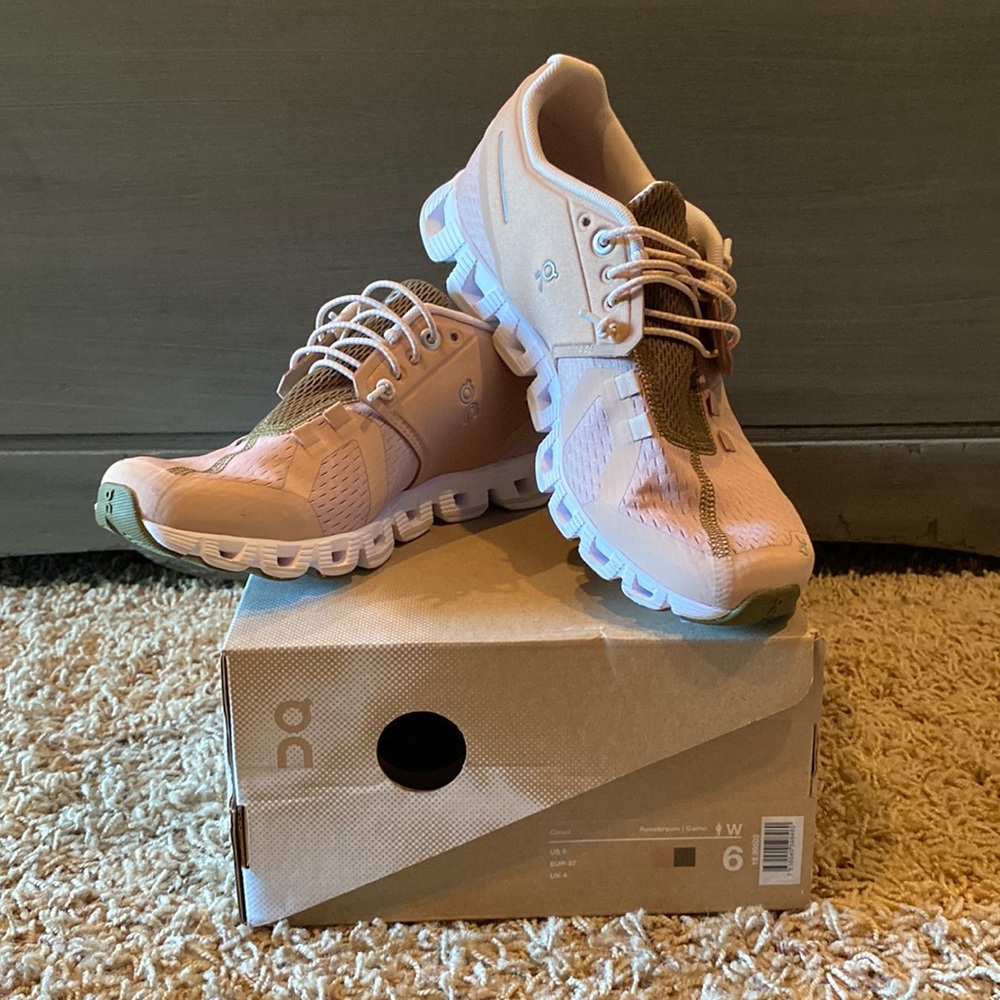 On cloud athletic shoes